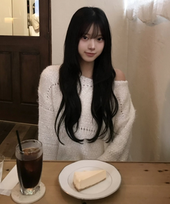 스카치 루즈핏 라운드 니트 아이보리