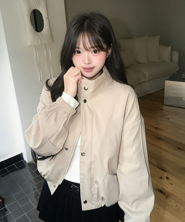 ハイネックストリングショートジャケット｜ジャケット｜韓国