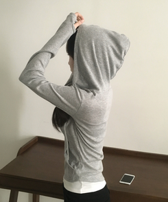 빈스 워머 무지 데일리 슬림핏 후드집업점퍼 12color 멜란지그레이
