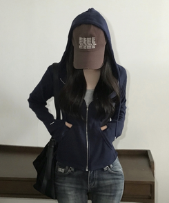 빈스 워머 무지 데일리 슬림핏 후드집업점퍼 12color 네이비