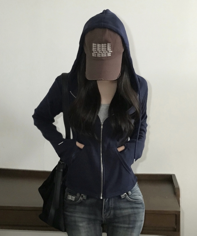 빈스 워머 무지 데일리 슬림핏 후드집업점퍼 12color 네이비