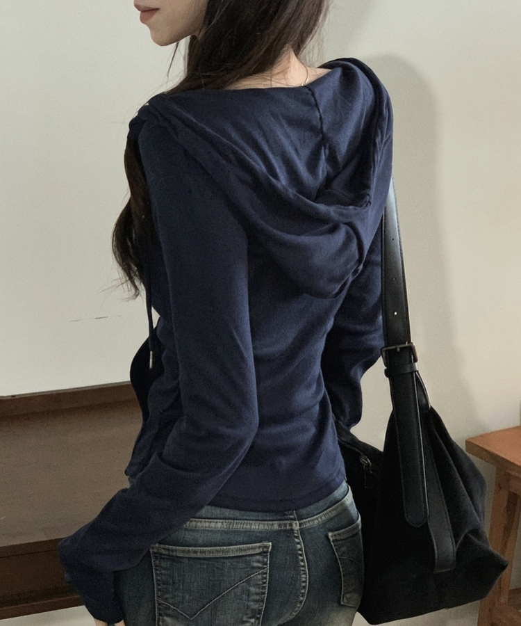 빈스 워머 무지 데일리 슬림핏 후드집업점퍼 12color 네이비