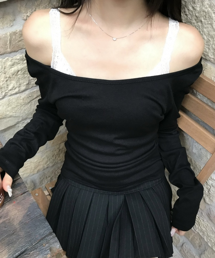 【1+1⭐기획】레이어드 슬림 컬러 긴팔 티셔츠 9color 검정
