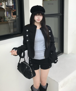 나폴레옹 쇼트 재킷 블랙