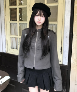 나폴레옹 쇼트 재킷 카키