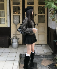 나폴레옹 쇼트 재킷 카키
