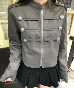 나폴레옹 쇼트 재킷 카키