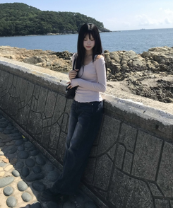 워싱 핀턱 와이드 팬츠 그레이시진청