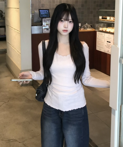 워싱 핀턱 와이드 팬츠 그레이시진청