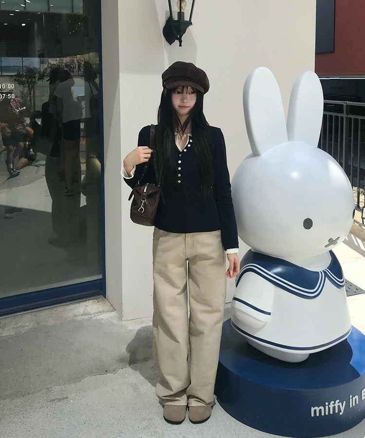 【인생핏✨기장별】코튼 와이드 일자 팬츠 베이지