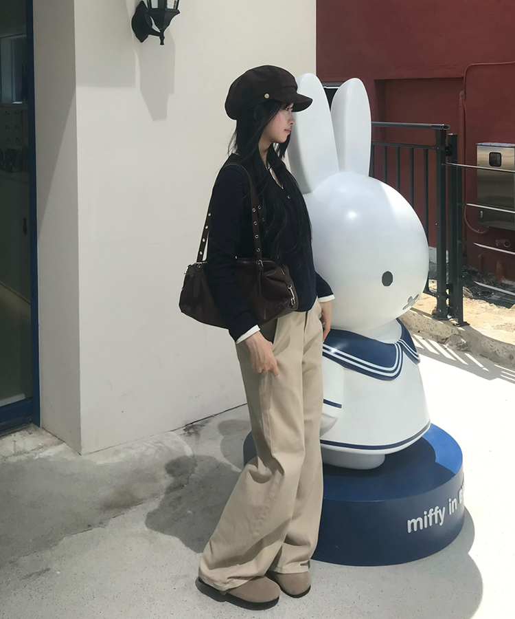 【인생핏✨기장별】코튼 와이드 일자 팬츠 베이지