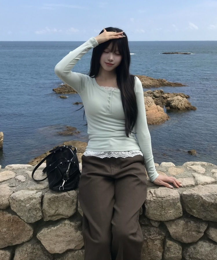 【인생핏✨기장별】코튼 와이드 일자 팬츠 딥브라운