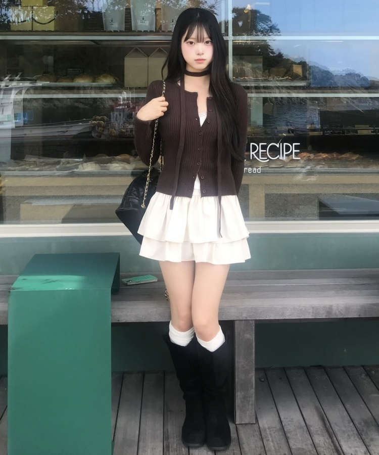 퀼팅 체인 백 검정