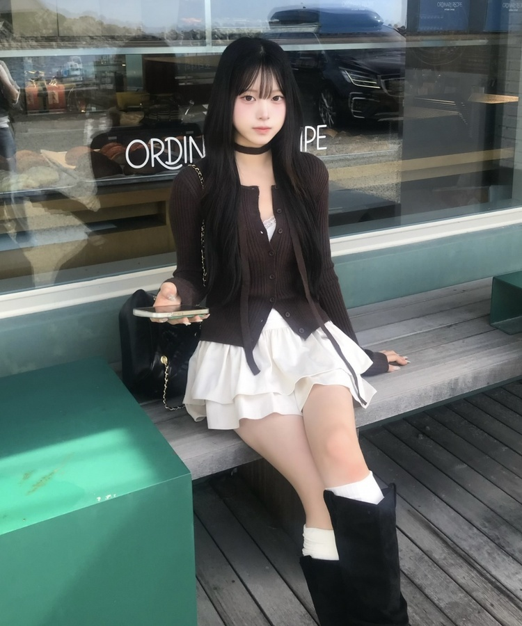퀼팅 체인 백 검정