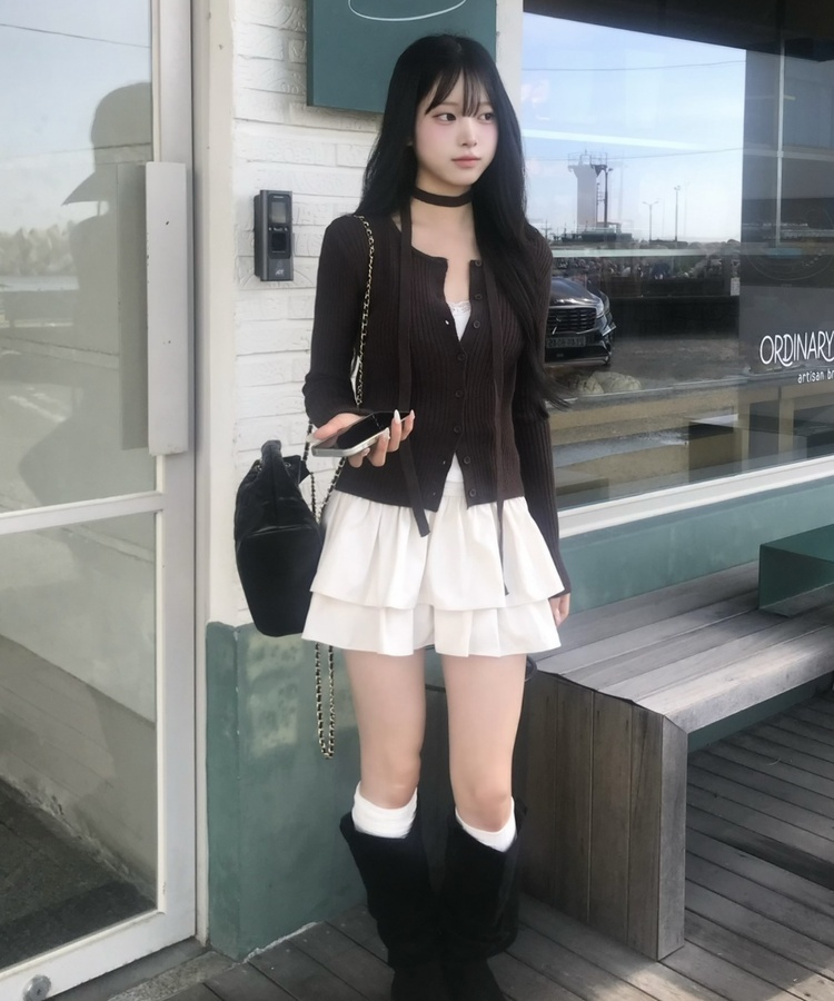 퀼팅 체인 백 검정