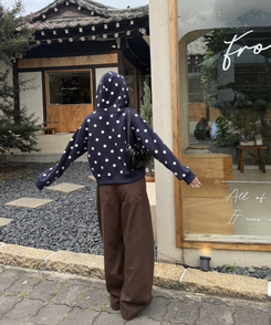 【벌룬핏♥기장별】벌룬 커브 와이드 팬츠 브라운
