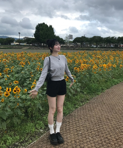 【단독상품】도트 베이직 가디건 회색