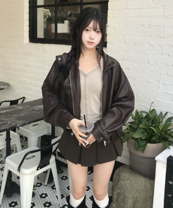【MADE❤️캡내장】허리잘록 여리핏 셔링 티셔츠 연카키
