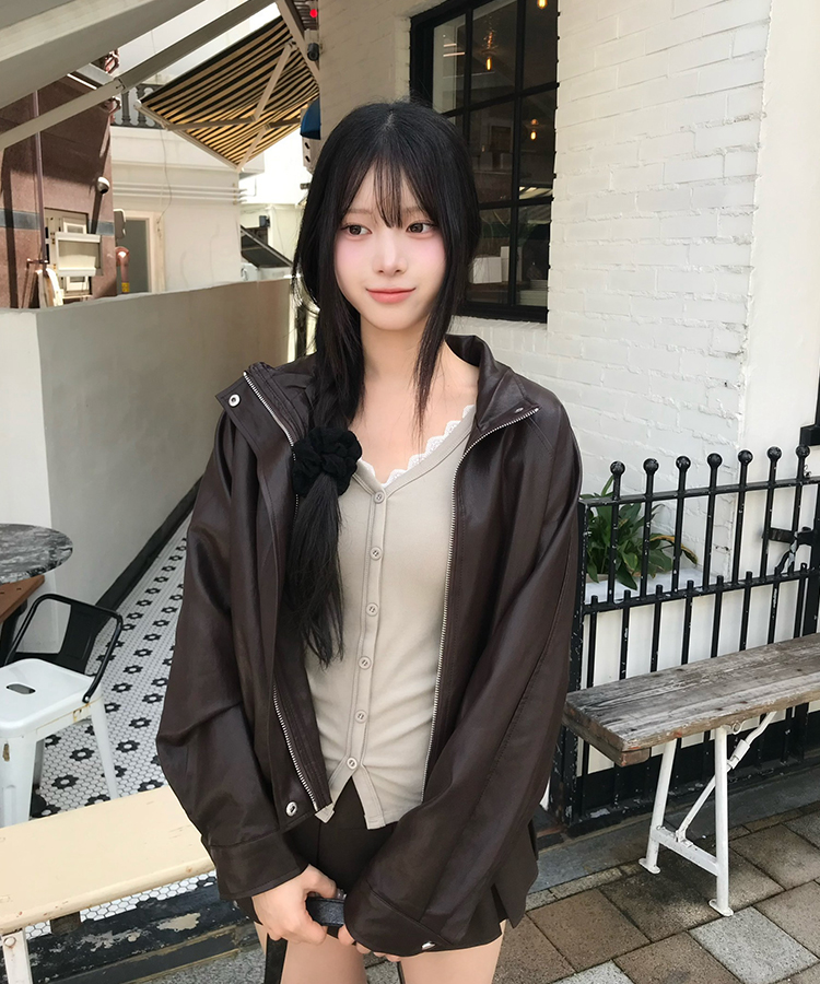 【MADE❤️캡내장】허리잘록 여리핏 셔링 티셔츠 연카키