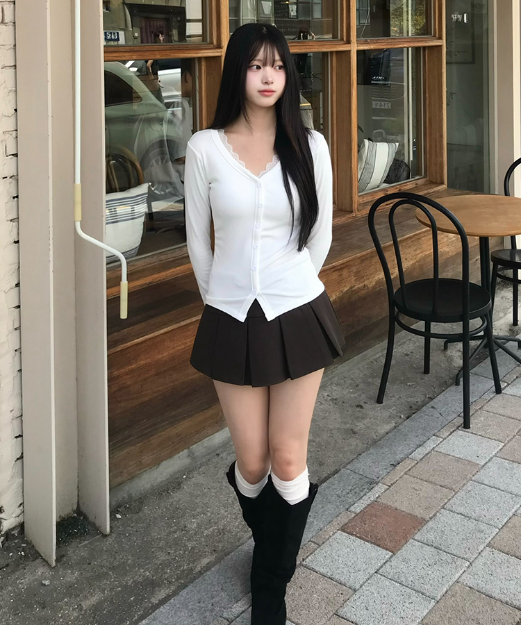 【MADE❤️캡내장】허리잘록 여리핏 셔링 티셔츠 화이트