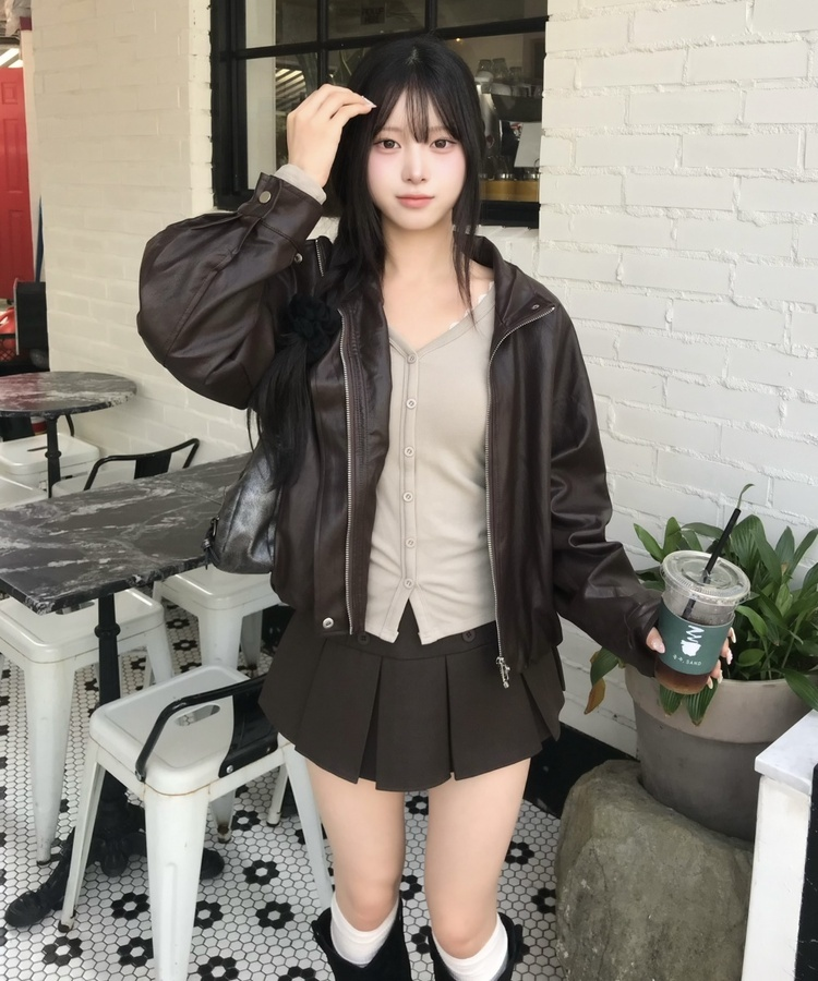 【MADE❤️캡내장】허리잘록 여리핏 셔링 티셔츠 연카키