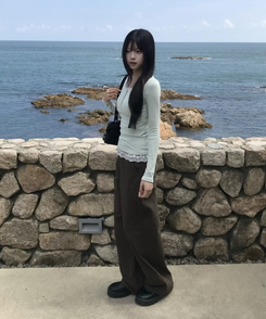 【MADE❤️캡내장】또또 단추 긴팔 티셔츠 민트