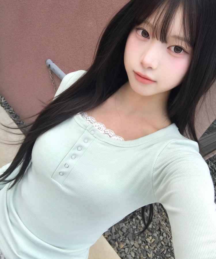 【MADE❤️캡내장】또또 단추 긴팔 티셔츠 민트