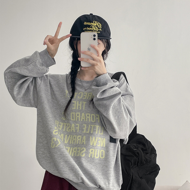 レタリングスウェット(5color)｜スウェット｜韓国ファッション通販 SONA