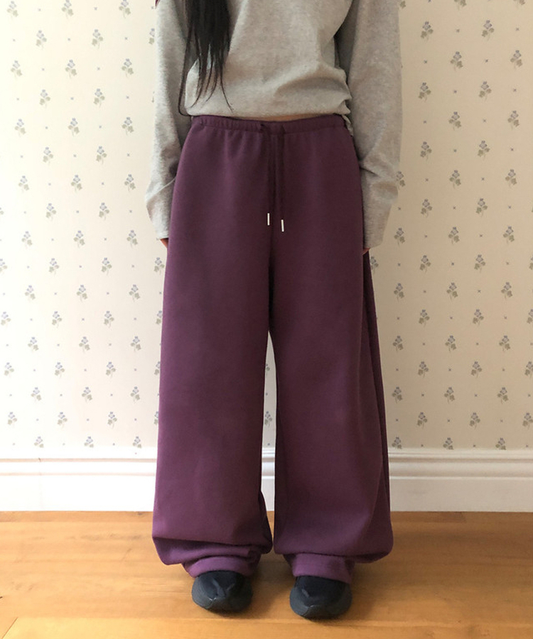 日韓ワールドカップ  パンツ フルレングス 長ズボン 紫 トレパン ベーシックトレーニングパンツ(7color)｜トレーニングパンツ｜韓国
