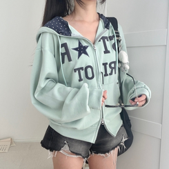 별도트 후드 안감 키치 러블리 오버핏 후드집업 6color 민트