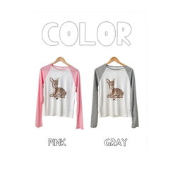 여리소매 차르르핏 밤비 나그랑 오버핏 긴팔 티셔츠 2color