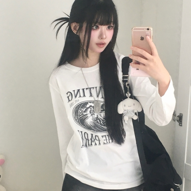 レタリング長袖Tシャツ｜長袖Tシャツ｜韓国ファッション通販 SONA