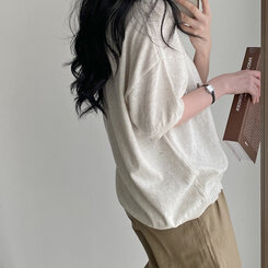 リネンベーシック半袖ニット｜ニット｜韓国ファッション通販 SONA
