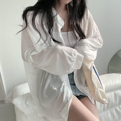 シースルーシャツ アイボリー