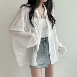 シースルーシャツ アイボリー