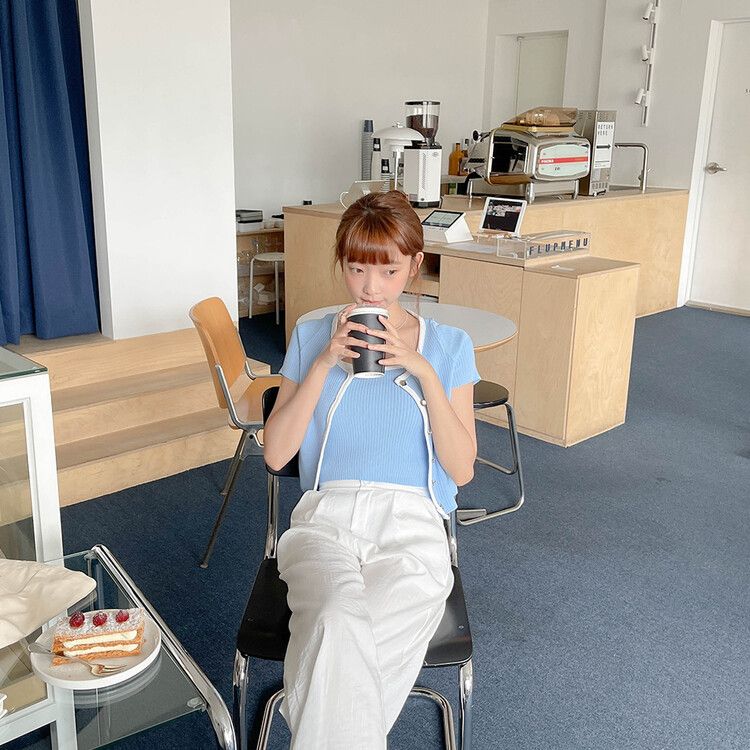 リネンピンタックワイドスラックス IVORY