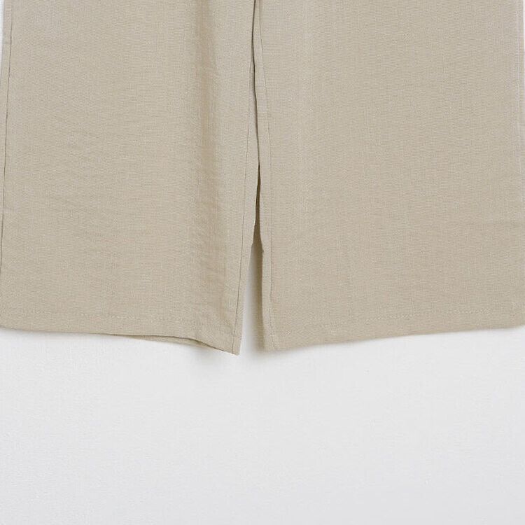 リネンピンタックワイドスラックス