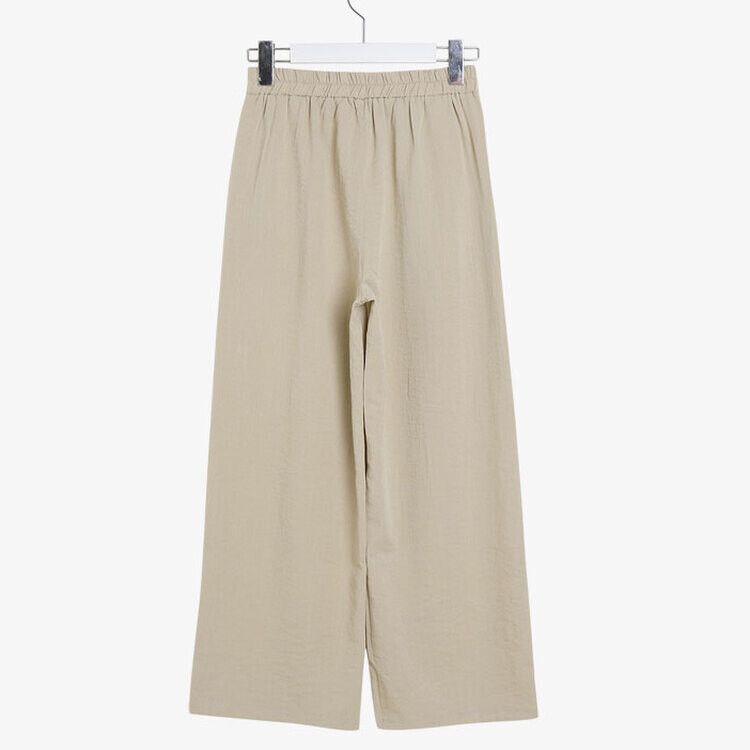 リネンピンタックワイドスラックス