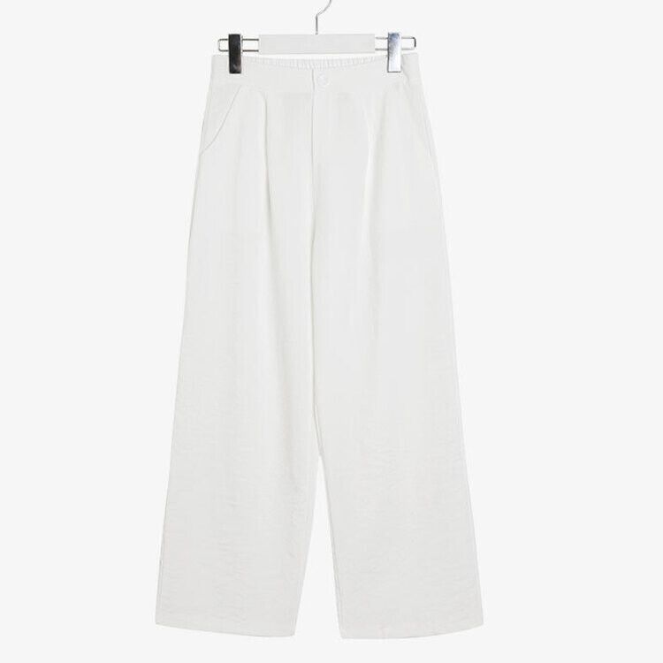 リネンピンタックワイドスラックス