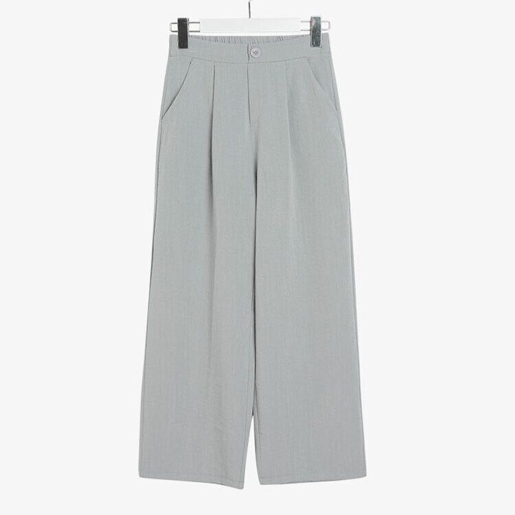 リネンピンタックワイドスラックス