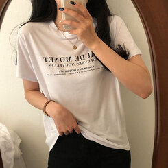 半袖Tシャツ レタリング半袖Tシャツ ホワイト