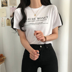 半袖Tシャツ レタリング半袖Tシャツ ホワイト