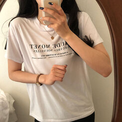 半袖Tシャツ レタリング半袖Tシャツ ホワイト