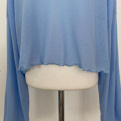 아일라 크롭 날라리 오프 니트 티셔츠