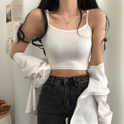 クロップキャミソール ホワイト