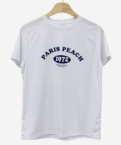 半袖Tシャツ 英文プリントルーズフィット半袖Tシャツ