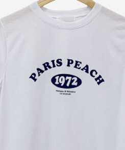 半袖Tシャツ 英文プリントルーズフィット半袖Tシャツ