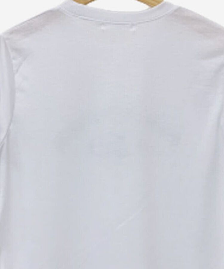 英文プリントルーズフィット半袖Tシャツ